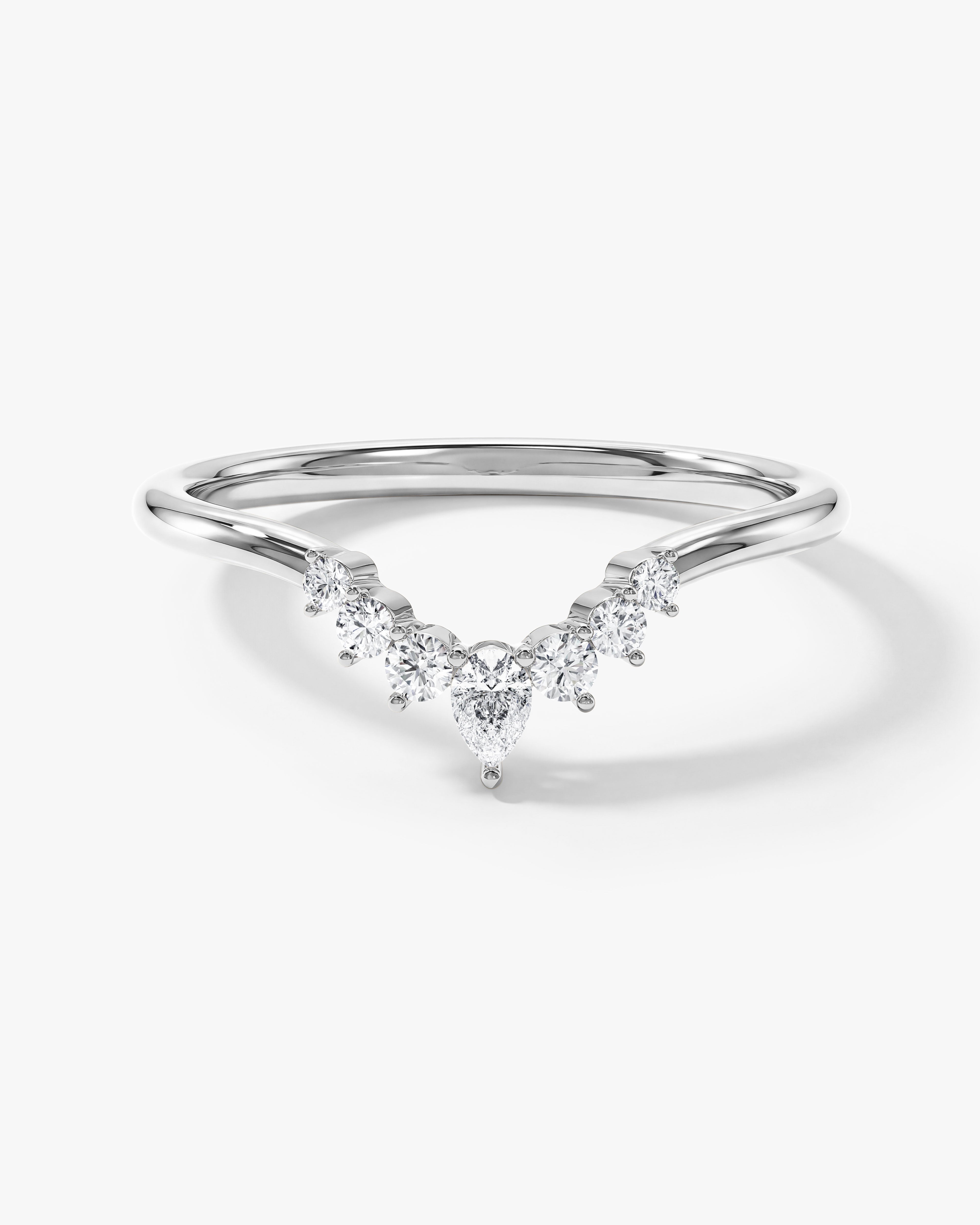 Crown Nesting Wedding Band (0.20 CT TW)