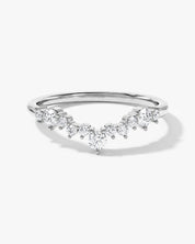 Chevron Nesting Wedding Band (0.30 CT TW)