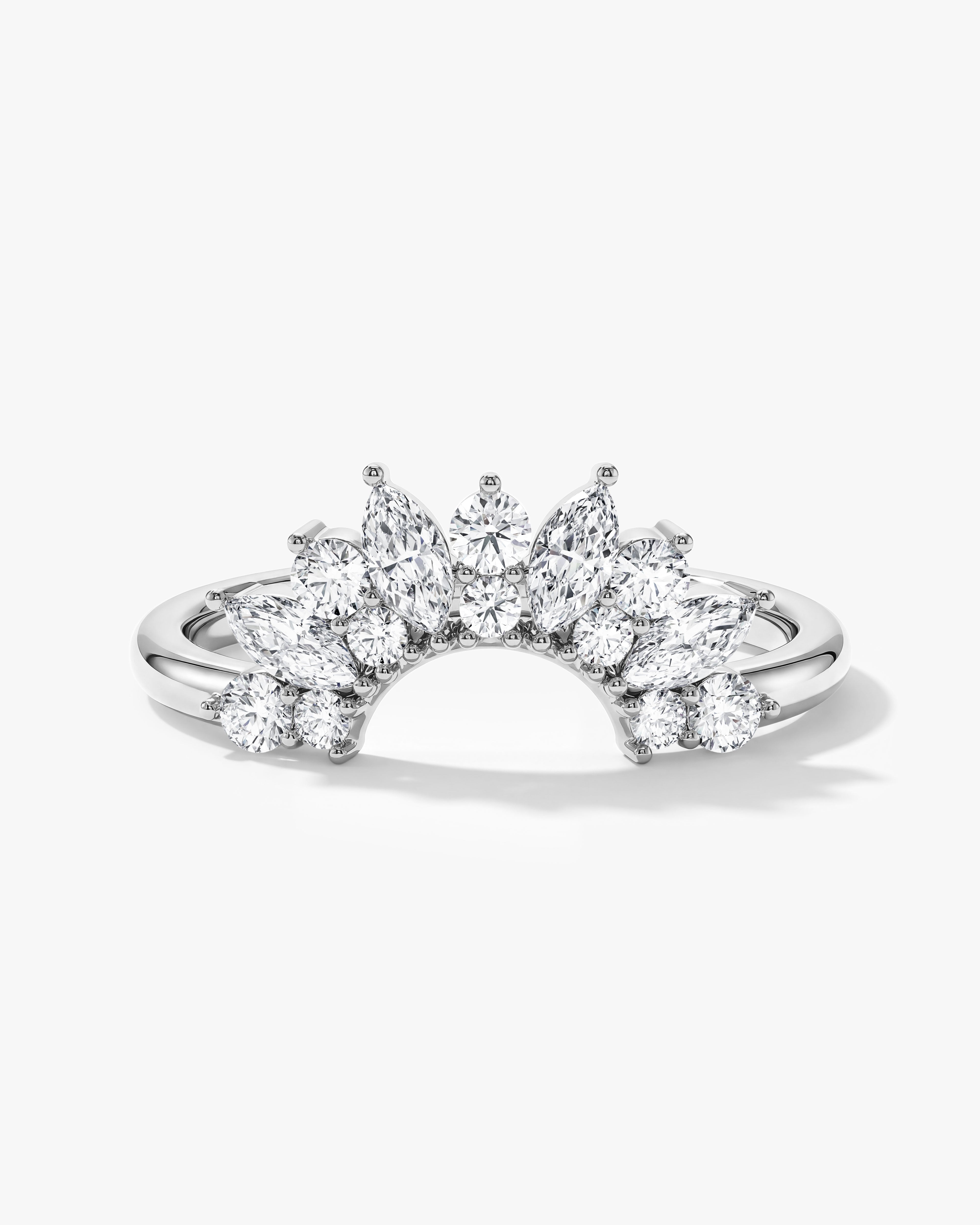 Arched Marquise Wedding Band (0.60 CT TW)