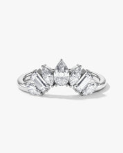 Arched Pear Wedding Band (1.00 CT TW)