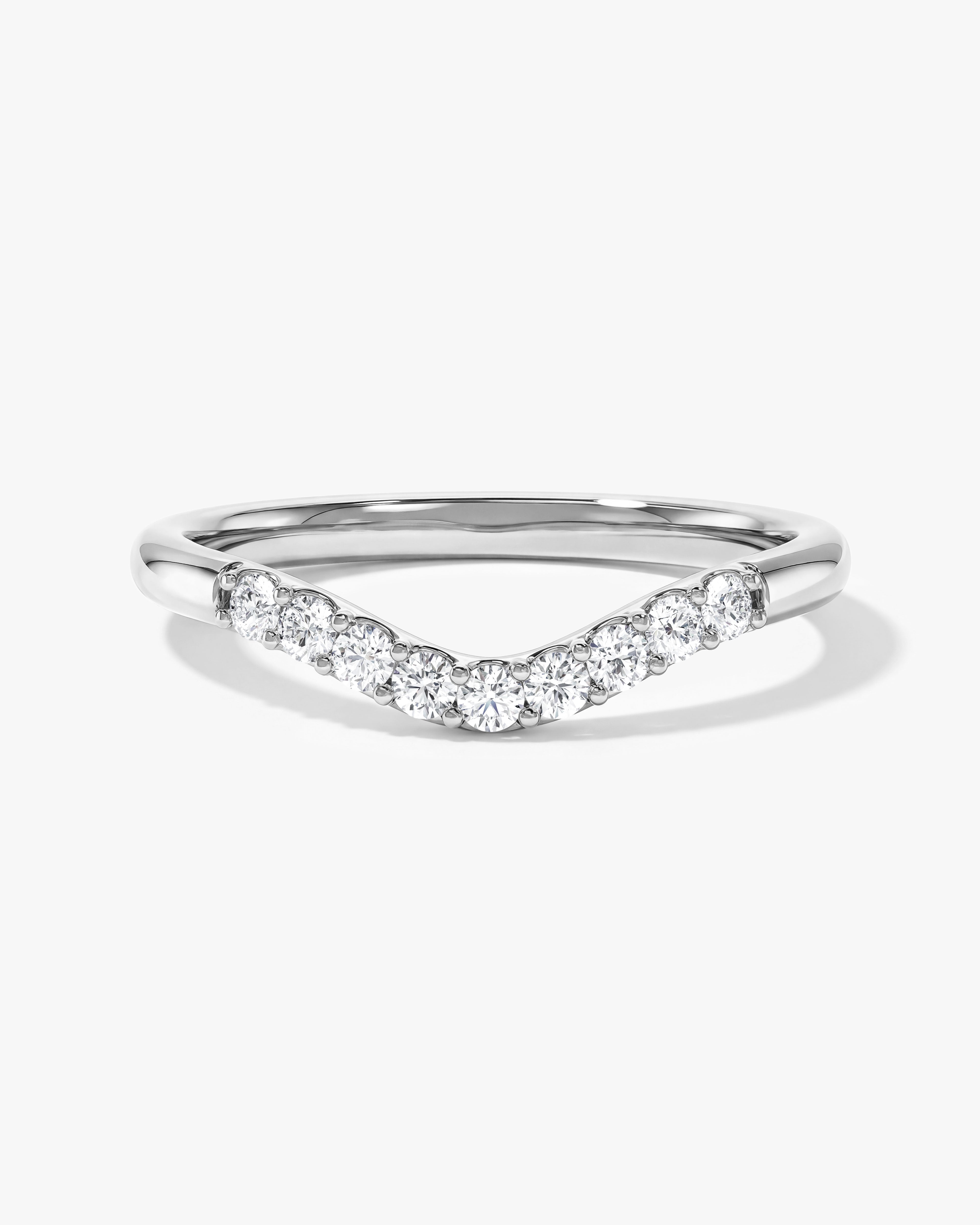 U-Curved Wedding Band