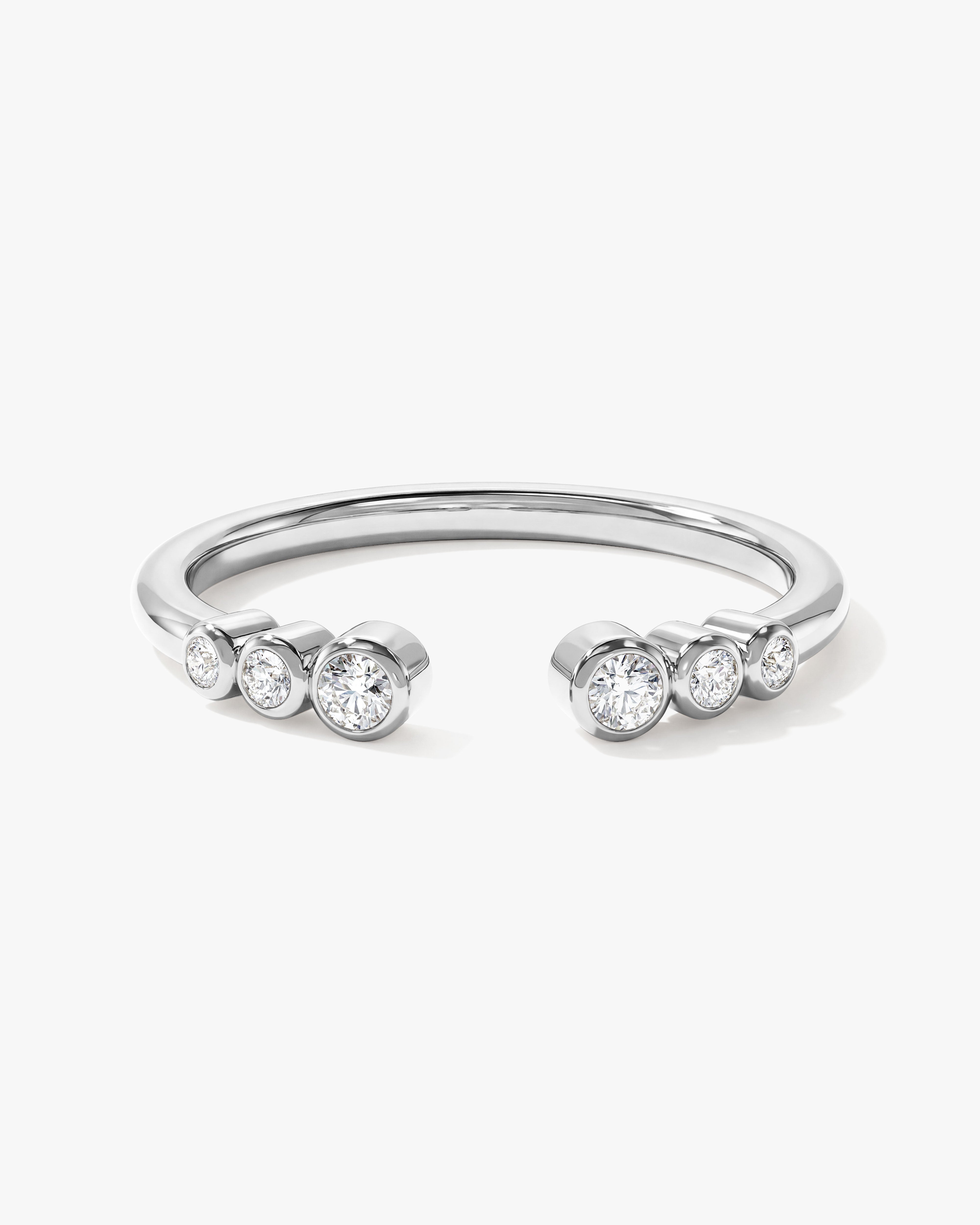 Bezel Cuff Wedding Band (0.10 CT TW)