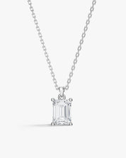 Emerald Cut Solitaire Pendant (2.00 CT)