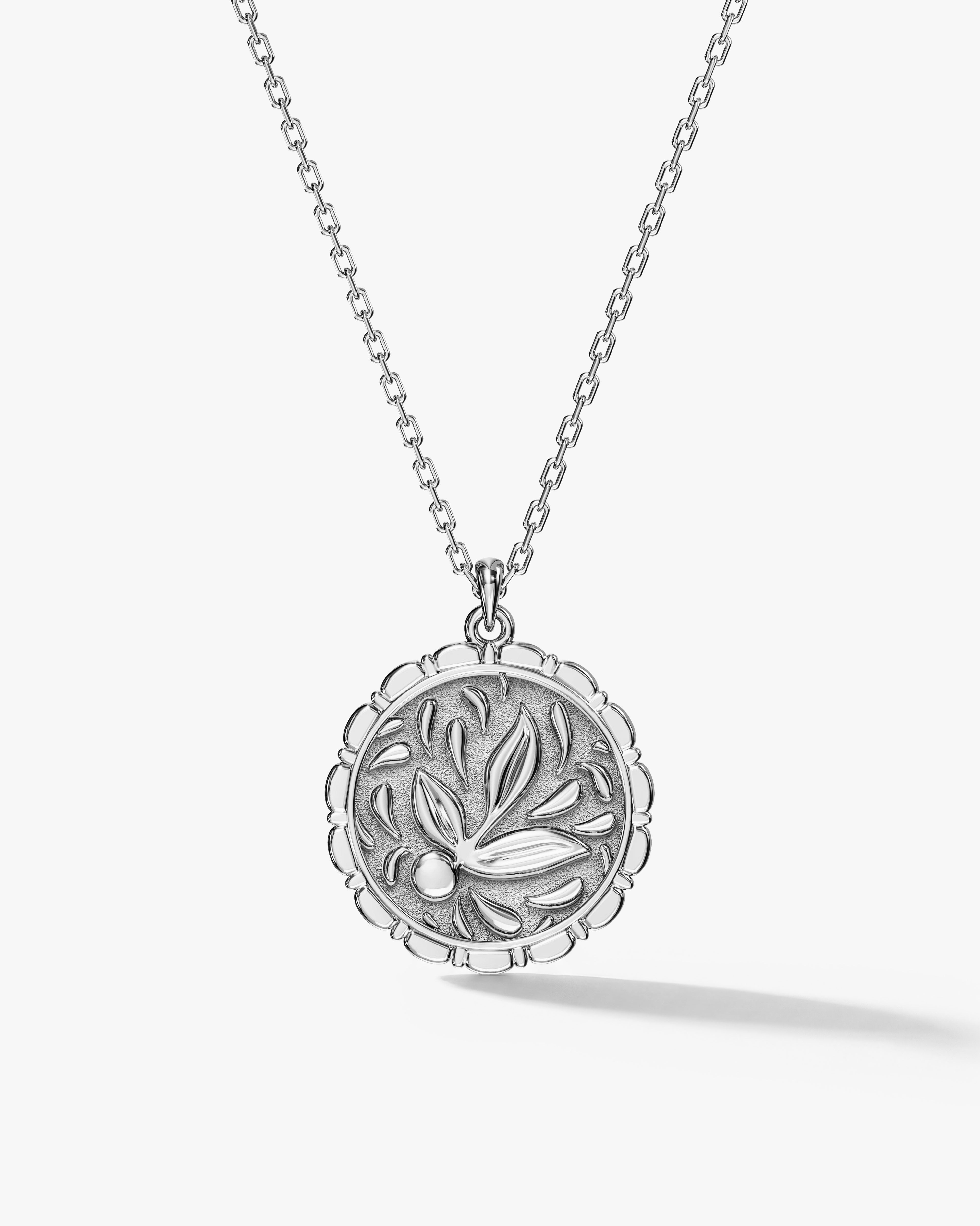 Golden Leaf Coin Necklace