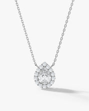 Teardrop Halo Necklace