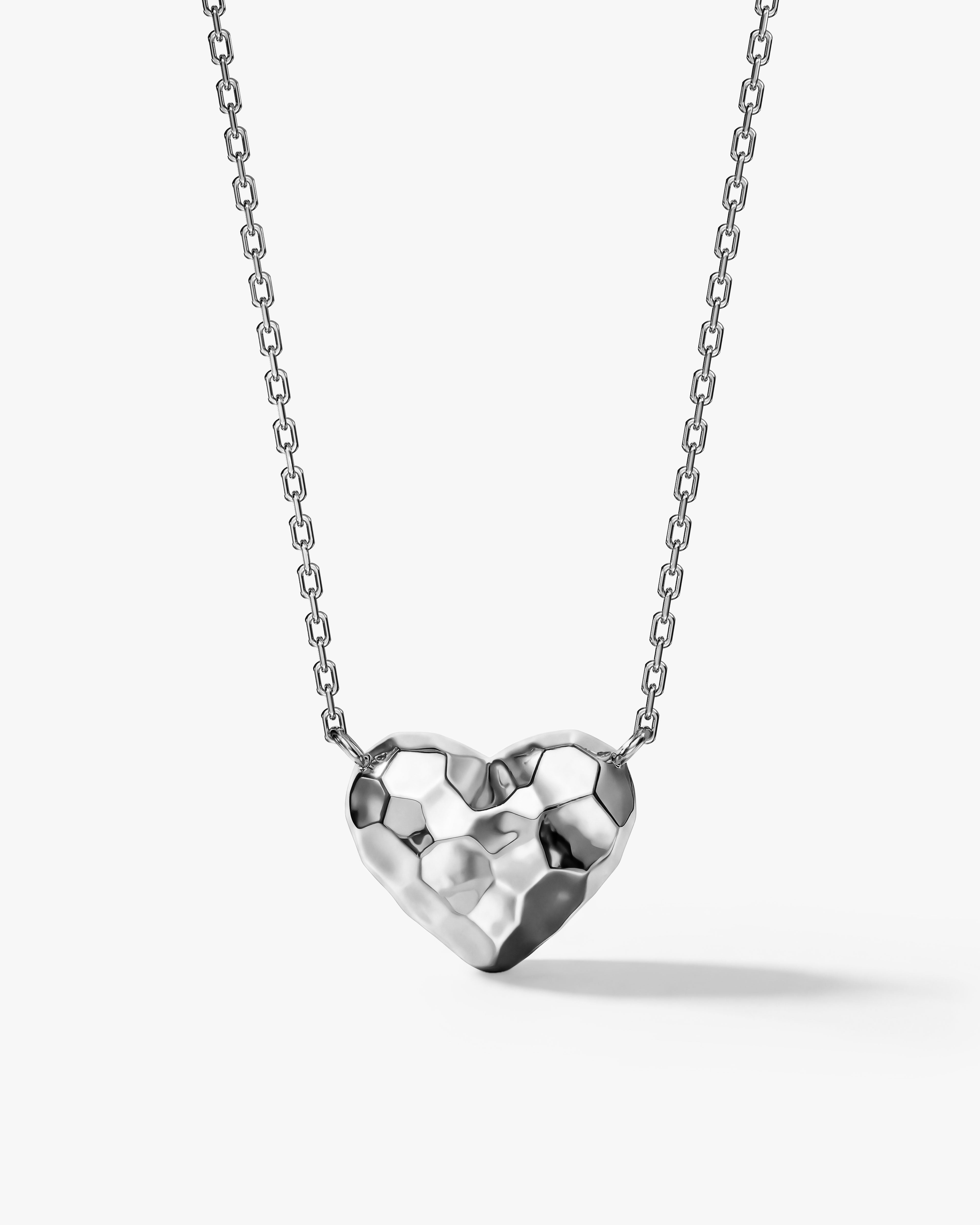 Textured Heart Necklace