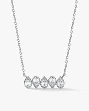 Teardrop Row Necklace