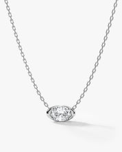 Sideways Oval Necklace