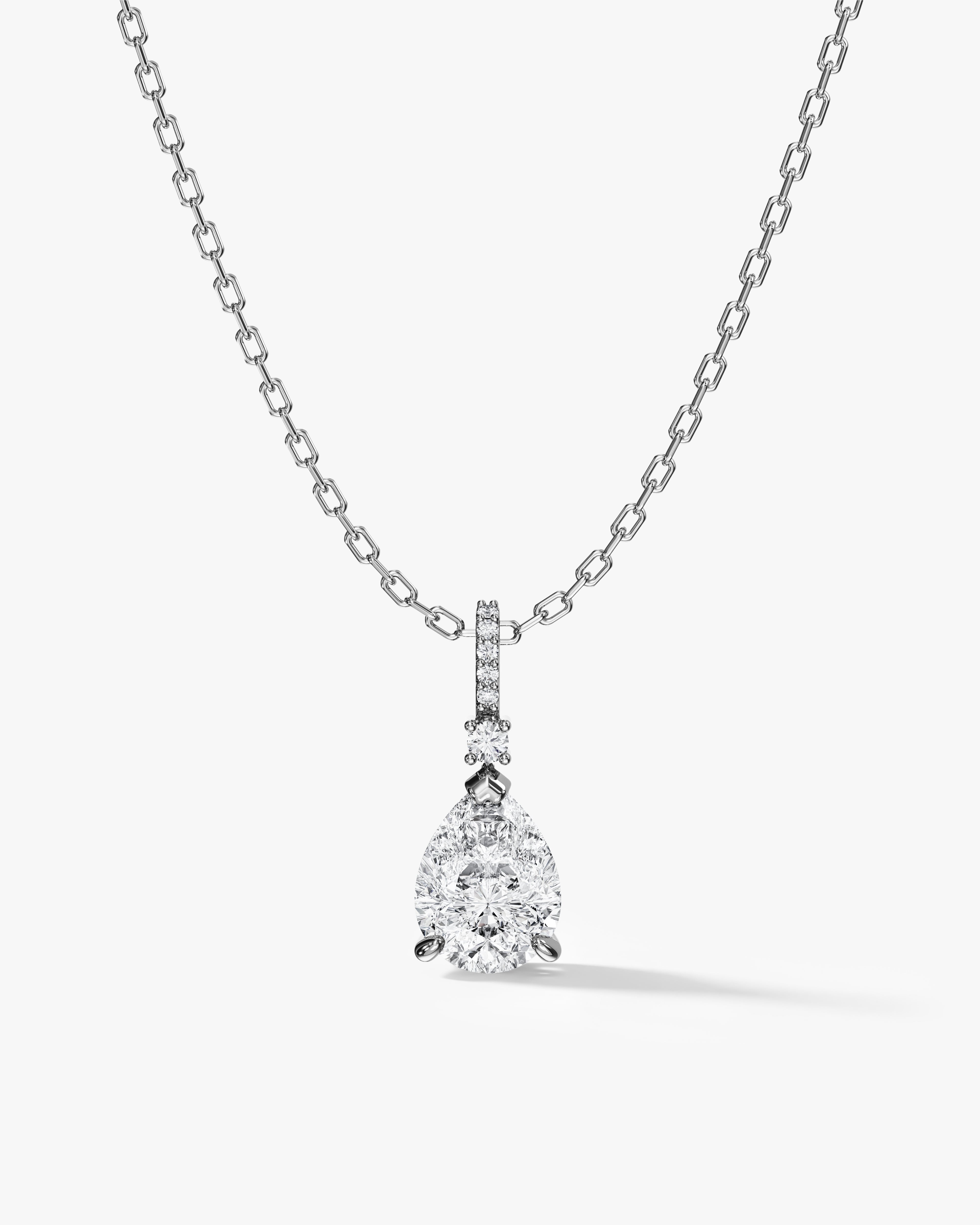 Teardrop Pave Necklace