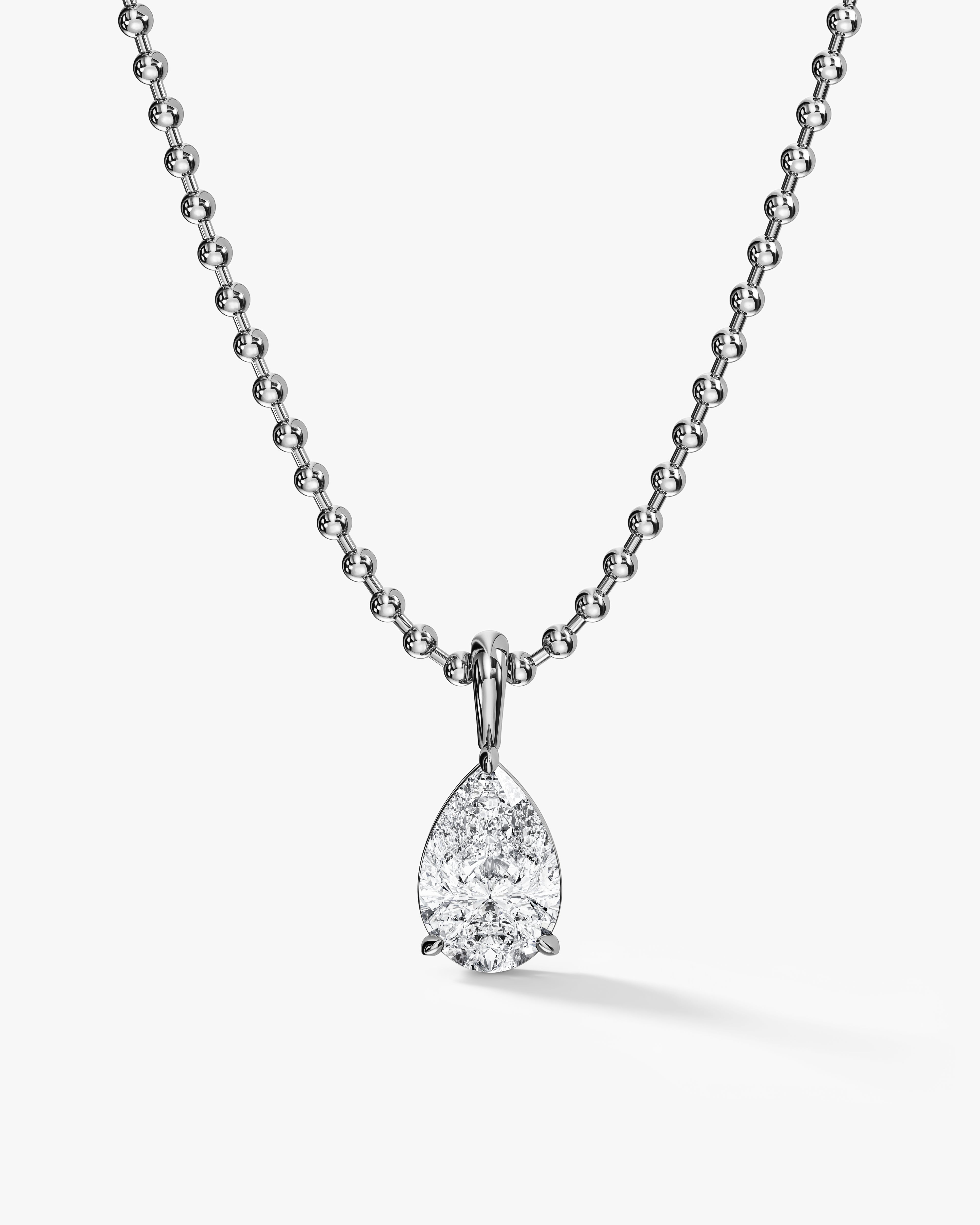Teardrop Ball Chain Necklace