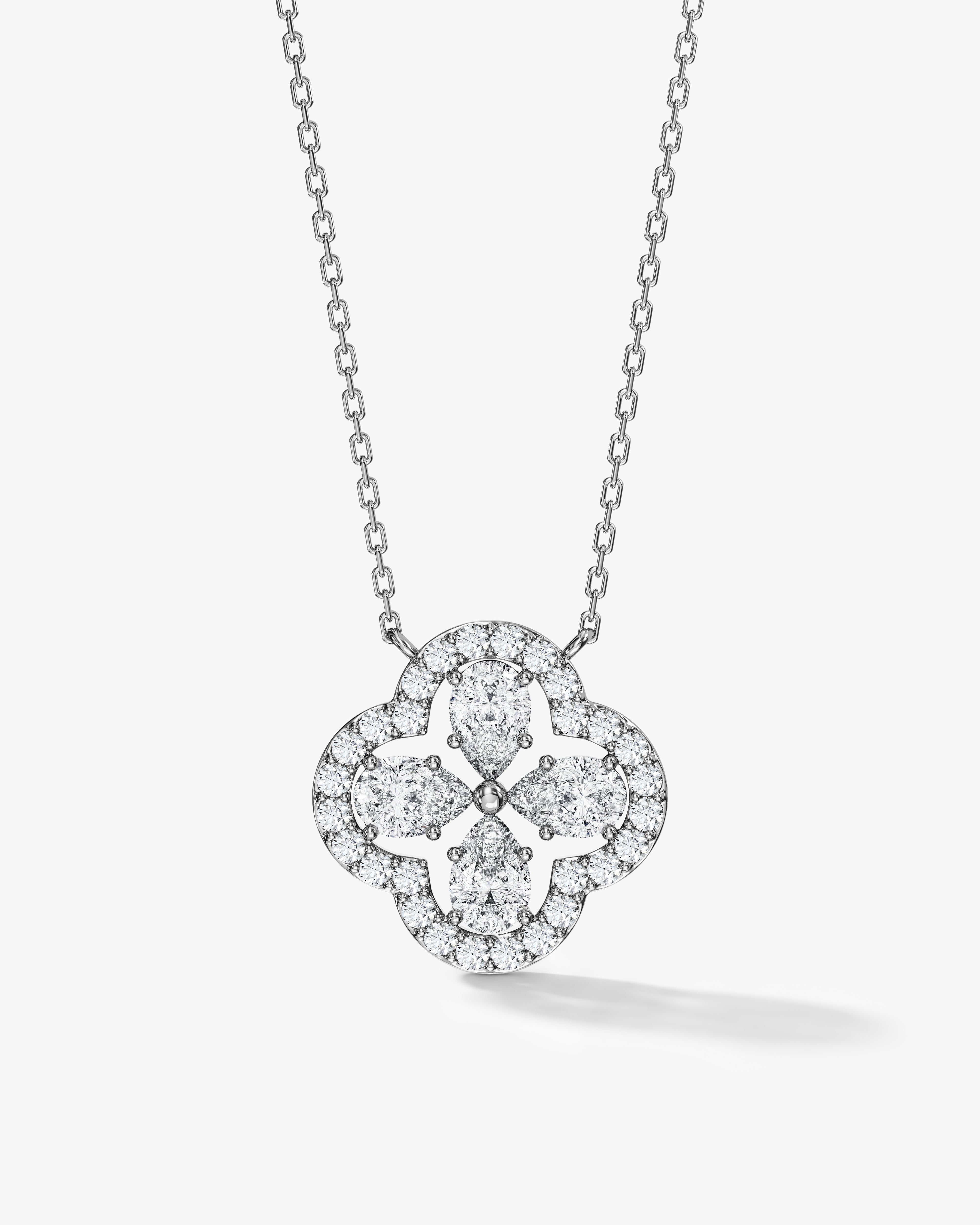 Lucky Halo Clover Necklace