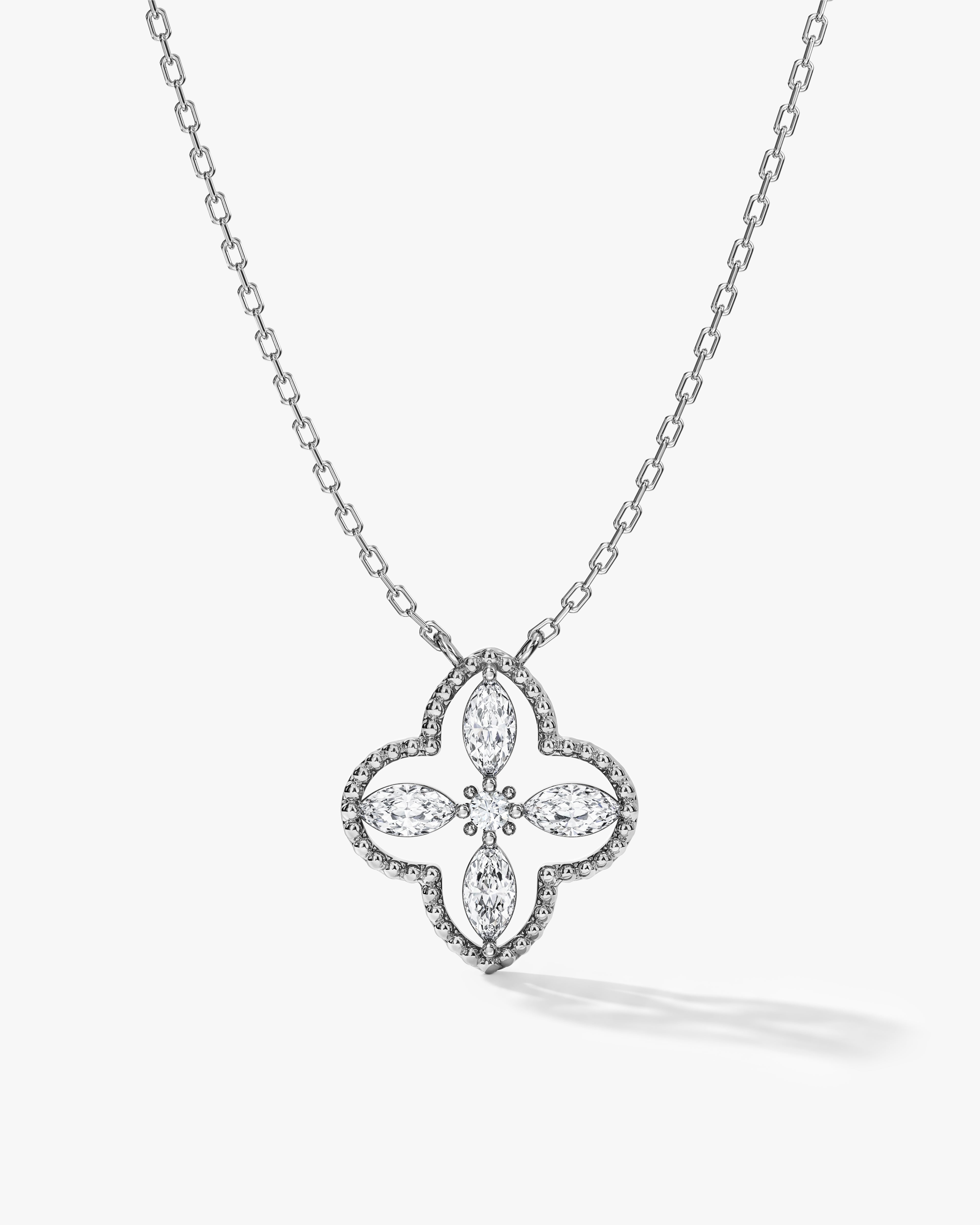 Milgrain Clover Necklace