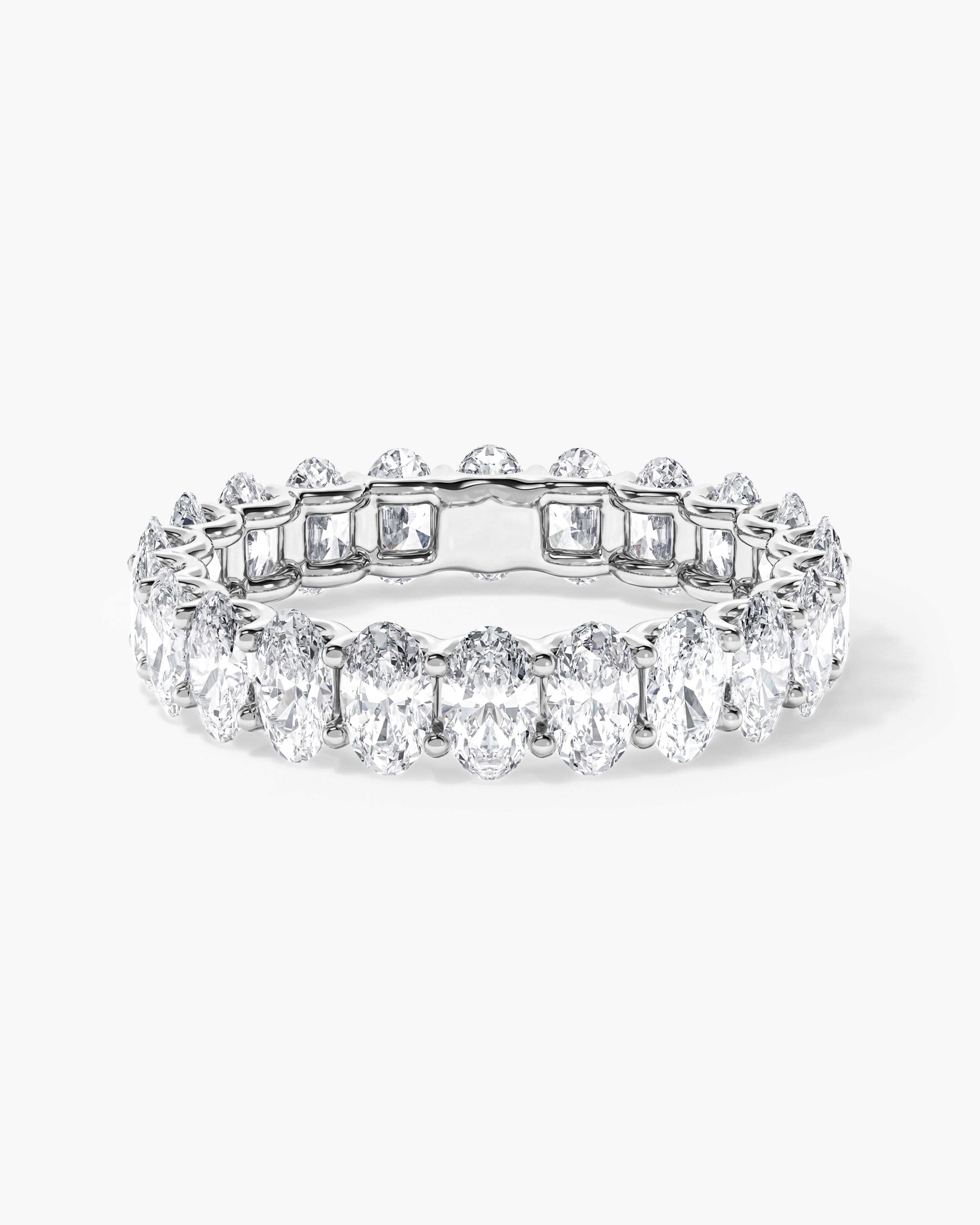 U-Prong Oval Eternity Band (5.00 CT TW)