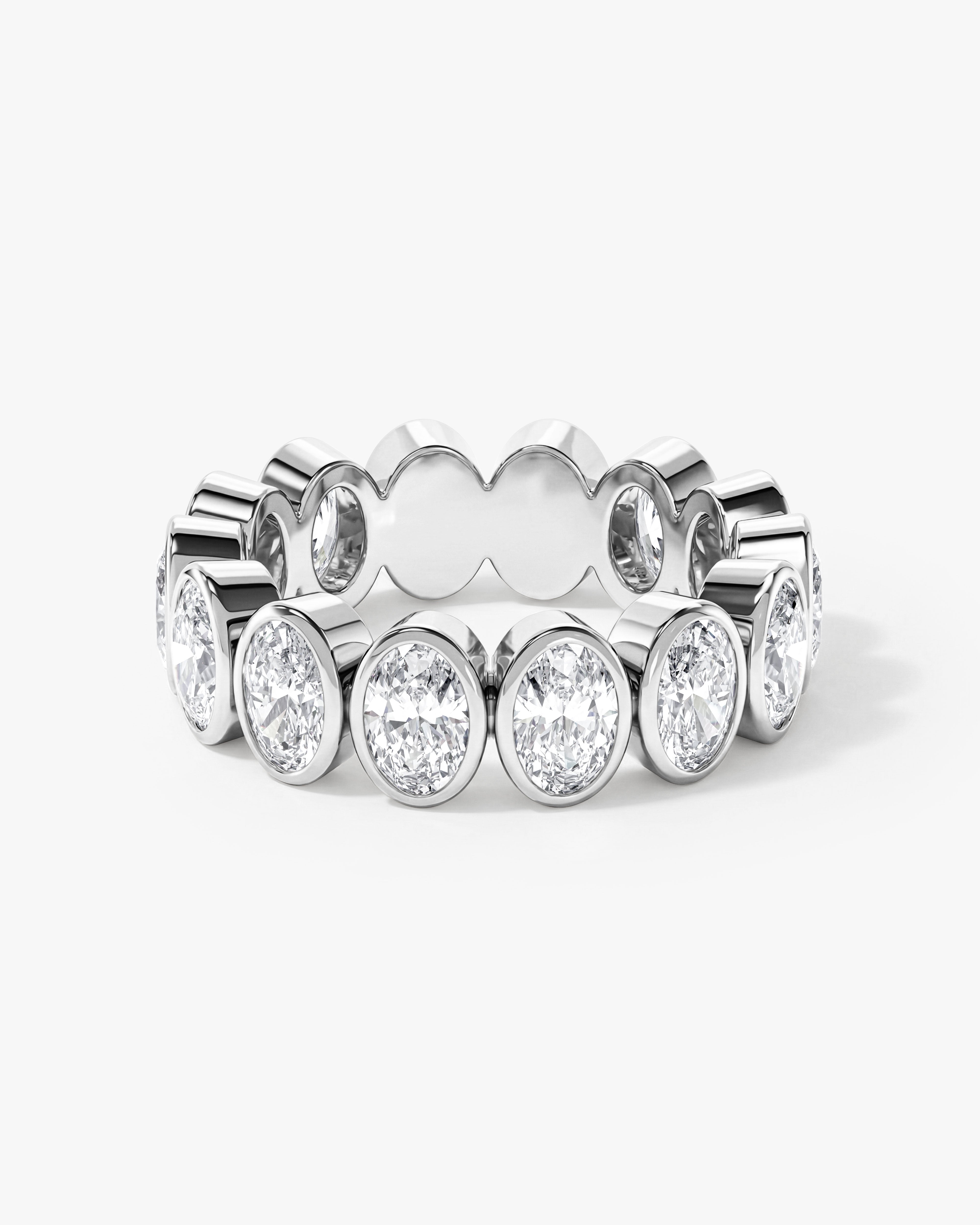 Bezel Oval Eternity Band (6.50 CT TW)
