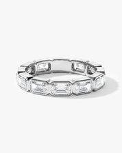 East-West Bezel Emerald Eternity Band (3.50 CT TW)