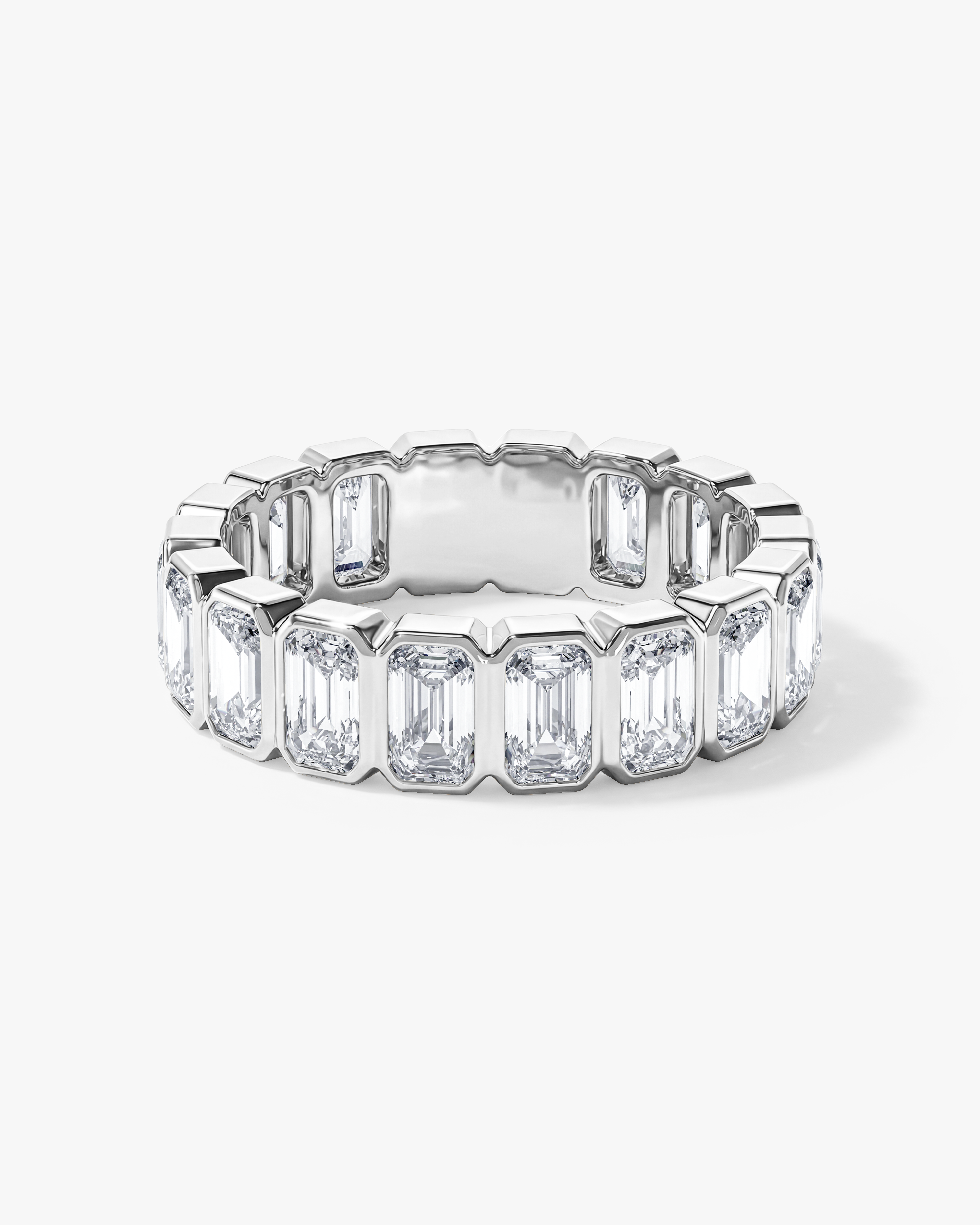 Bezel Emerald Eternity Band (5.00 CT TW)