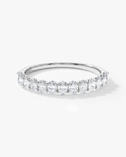 U-Prong Oval Half Eternity Band (0.75 CT TW)