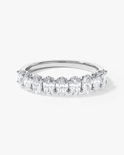 U-Prong Oval Half Eternity Band (2.50 CT TW)