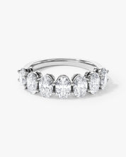 Shared Prong Oval Half Eternity Band (4.00 CT TW)