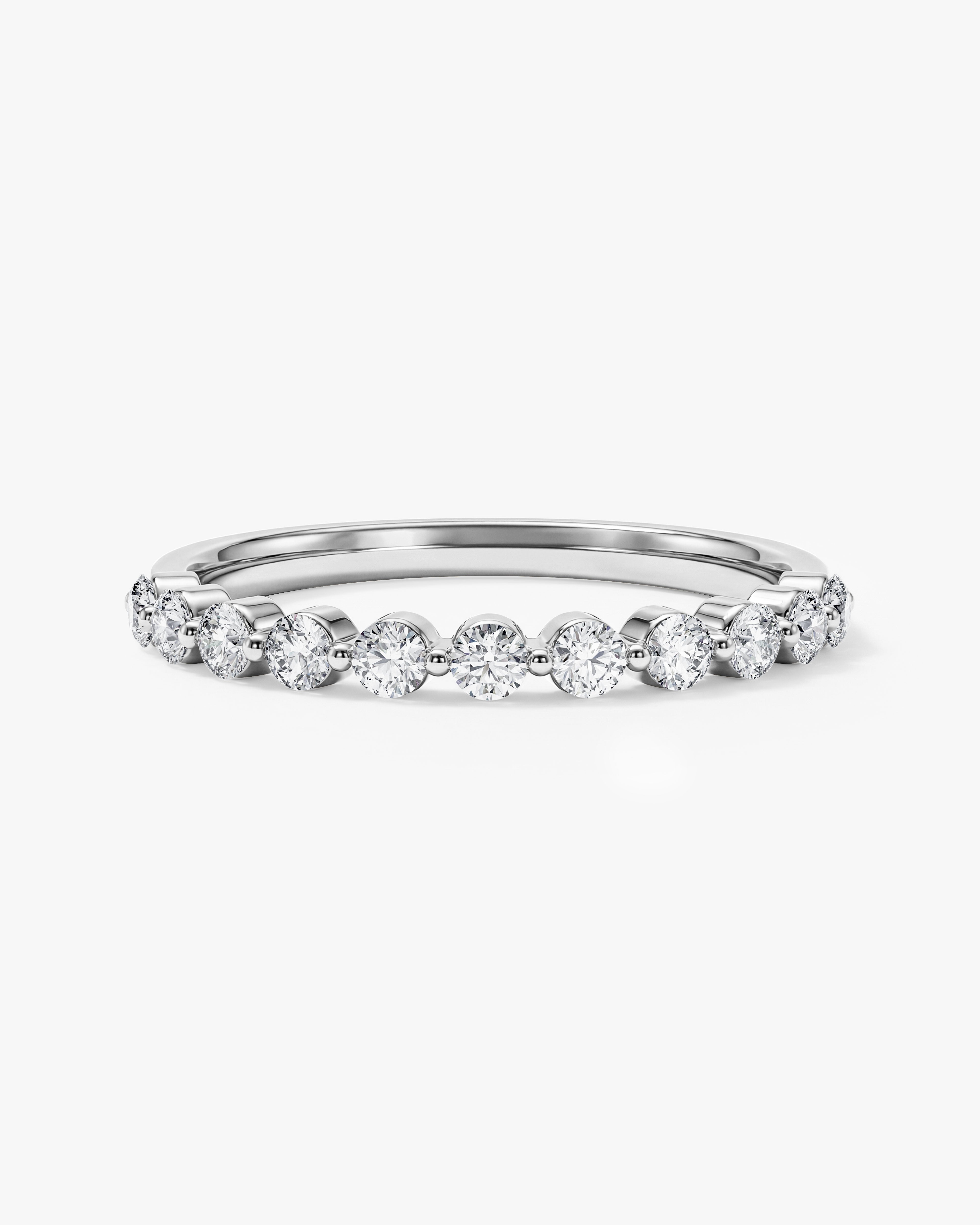 Single Prong Half Eternity Band (0.35 CT TW)