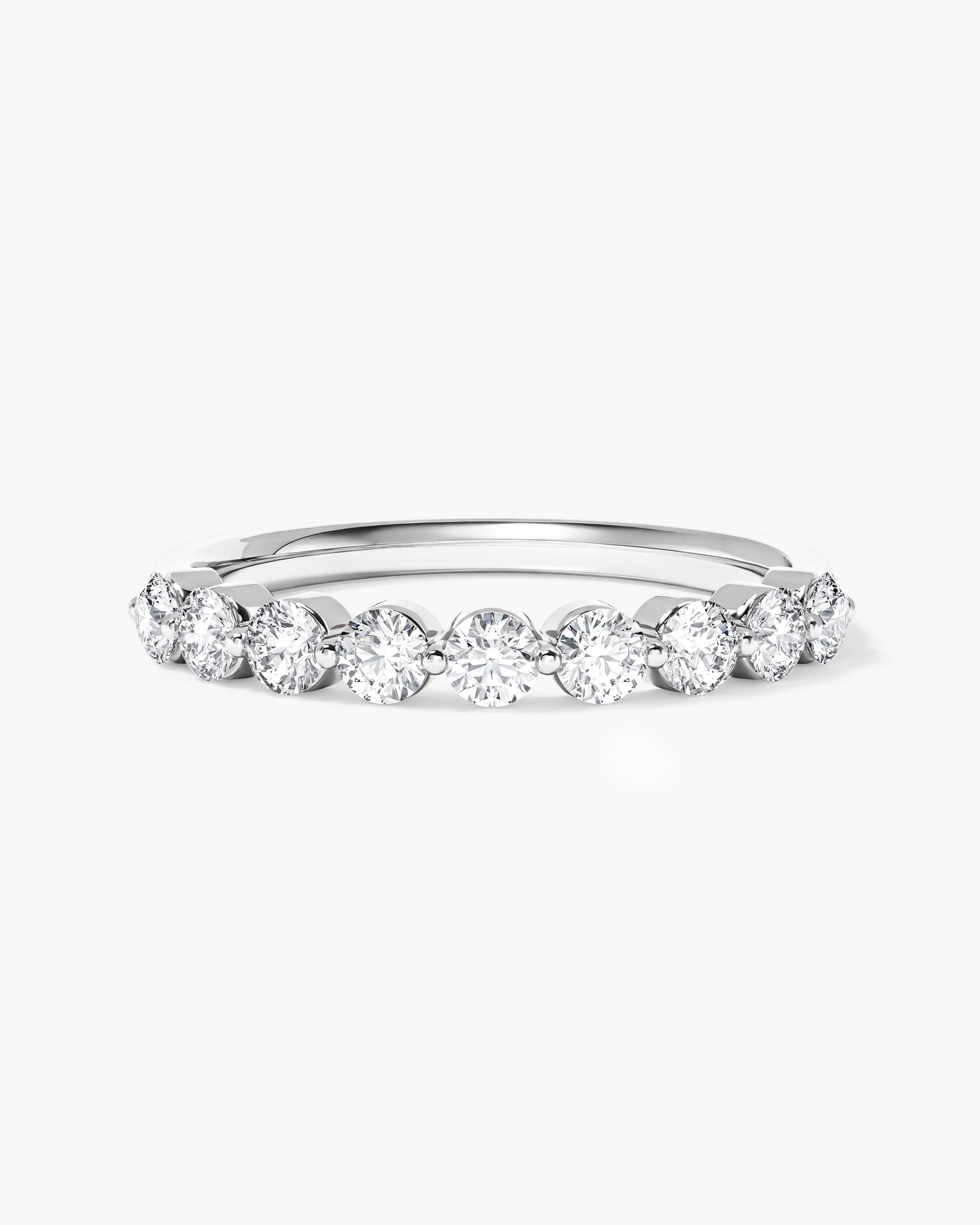 Single Prong Half Eternity Band (0.75 CT TW)