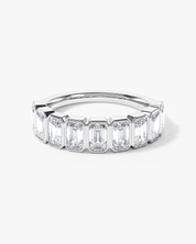 Bezel Emerald Half Eternity Band (2.50 CT TW)