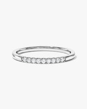 Minimalist Nine-Stone Wedding Band