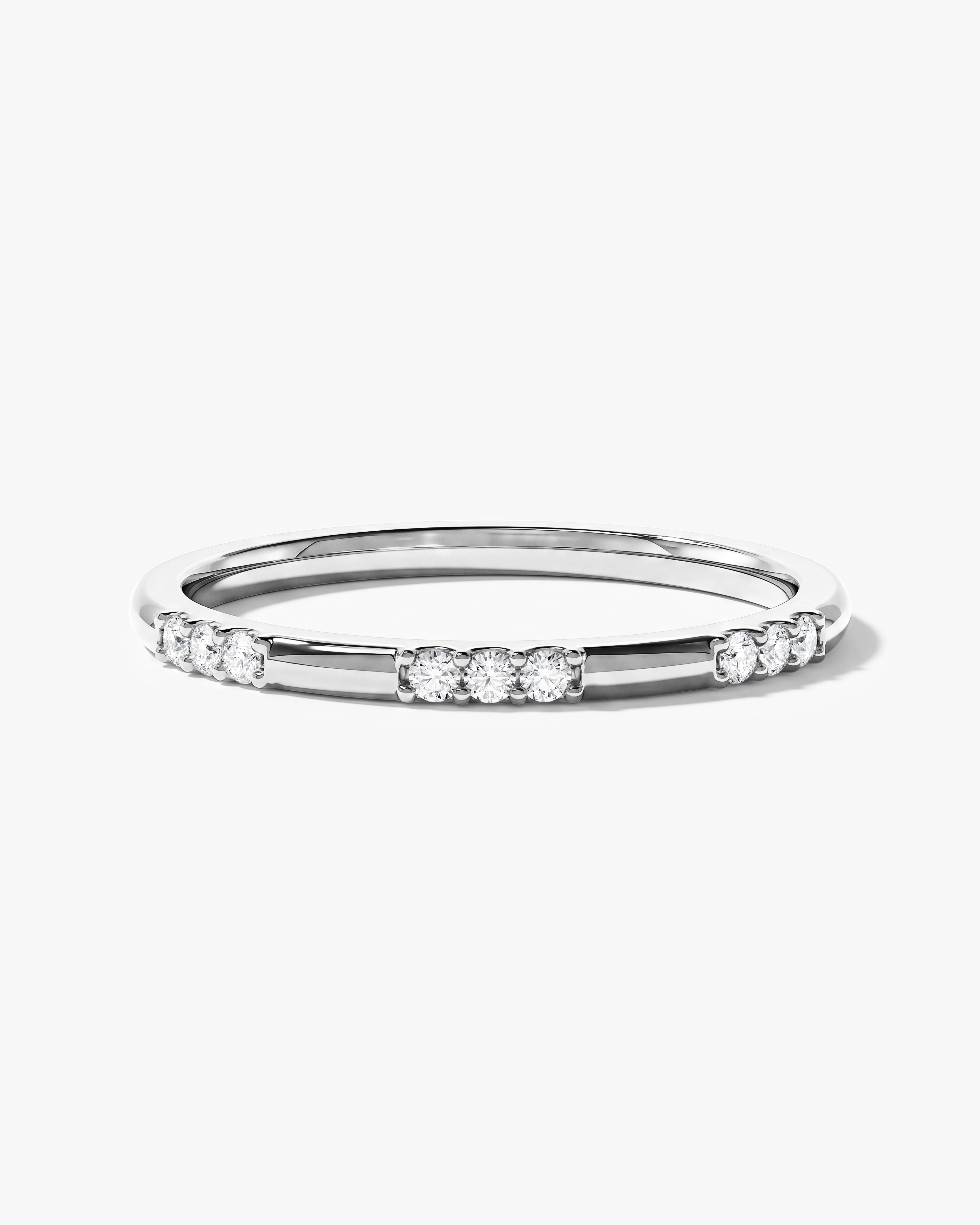 Dainty Nine-Stone Wedding Band