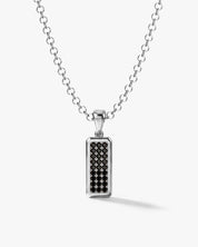Onyx Tag Pendant Necklace
