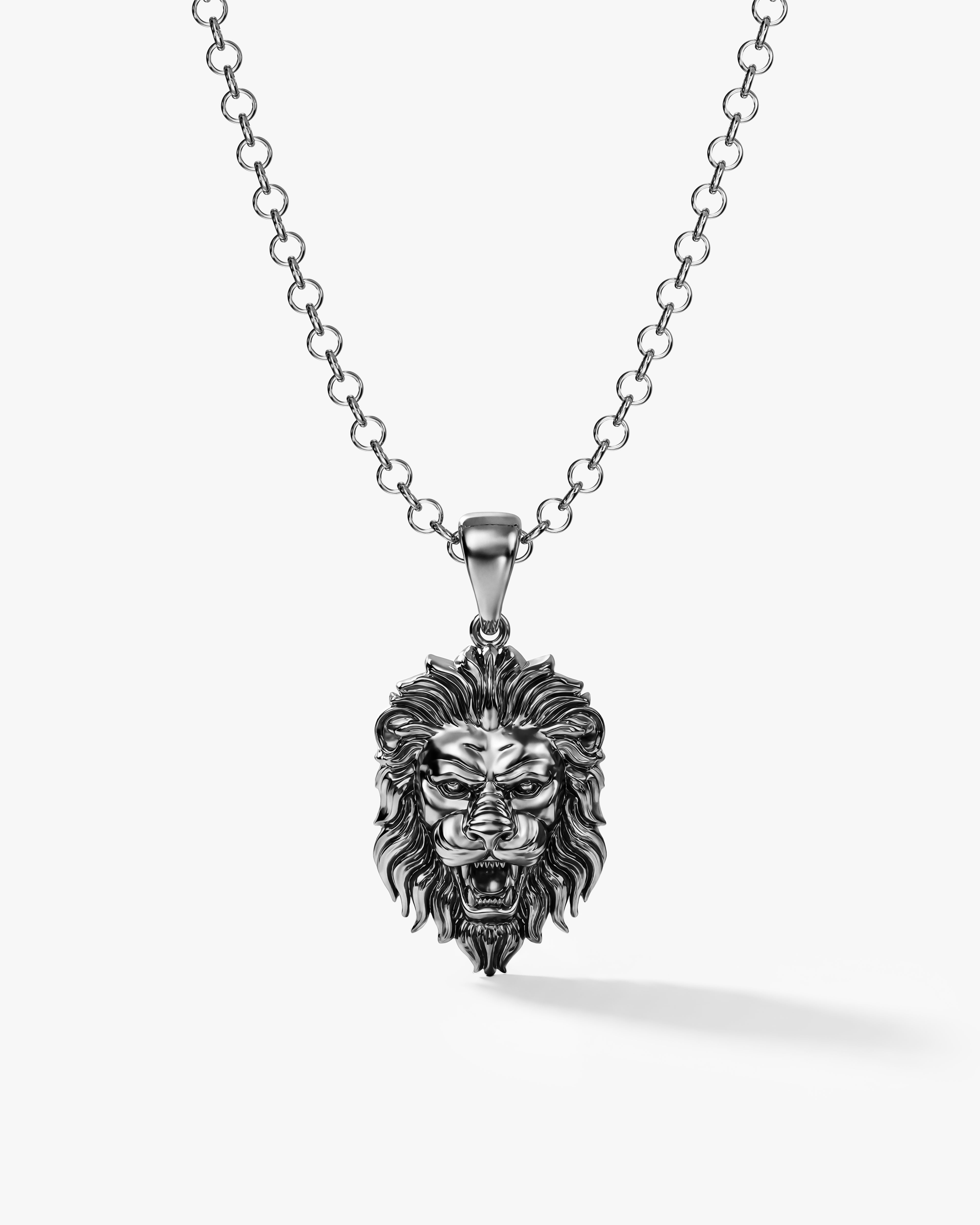 Regal Lion Pendant Necklace