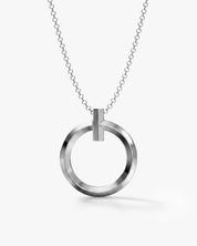 Open Circle Bar Necklace