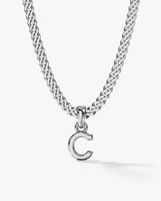 Initial Pendant Cuban Chain Necklace