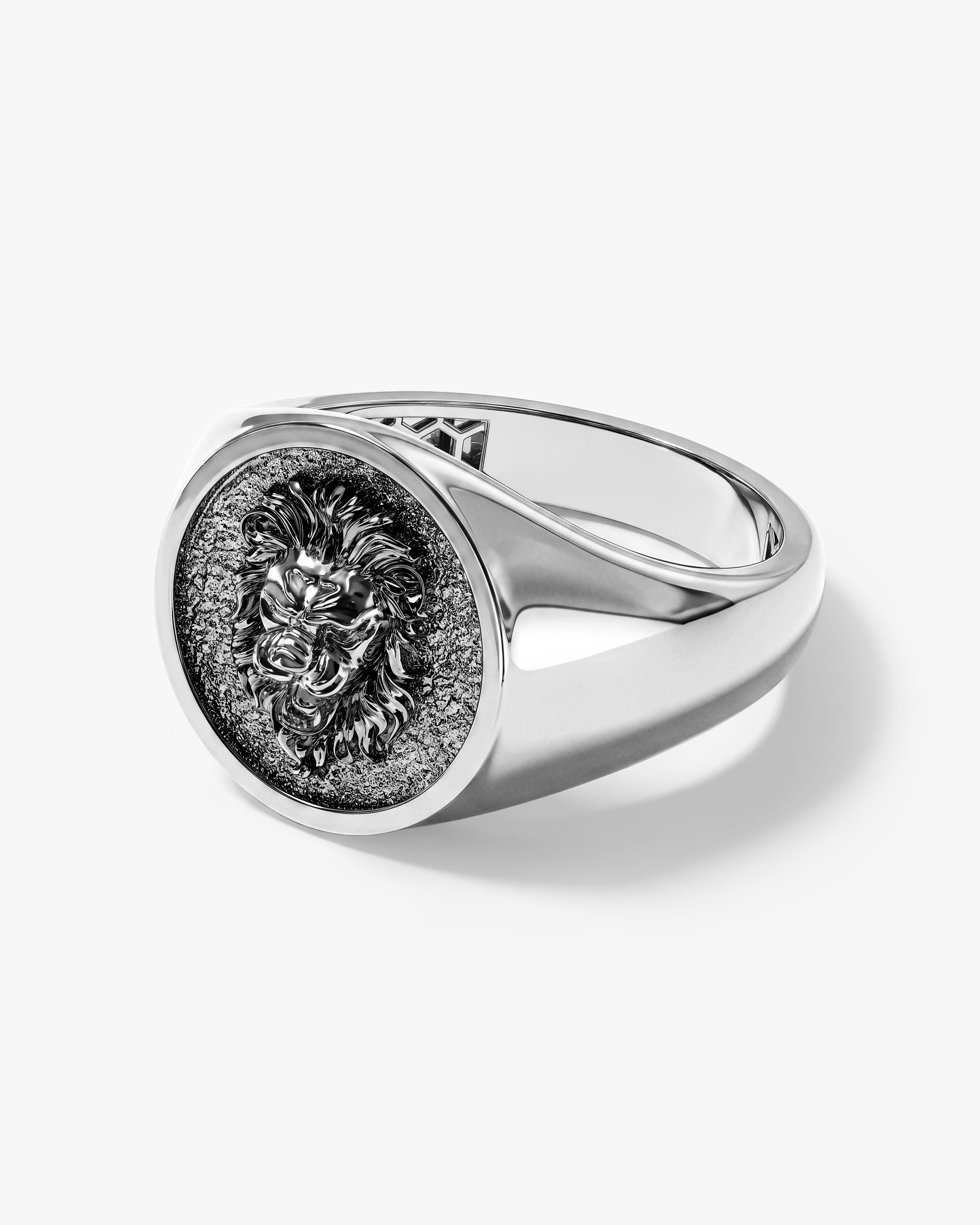 Regal Lion Signet Ring