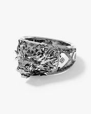 Fierce Dragon Signet Ring
