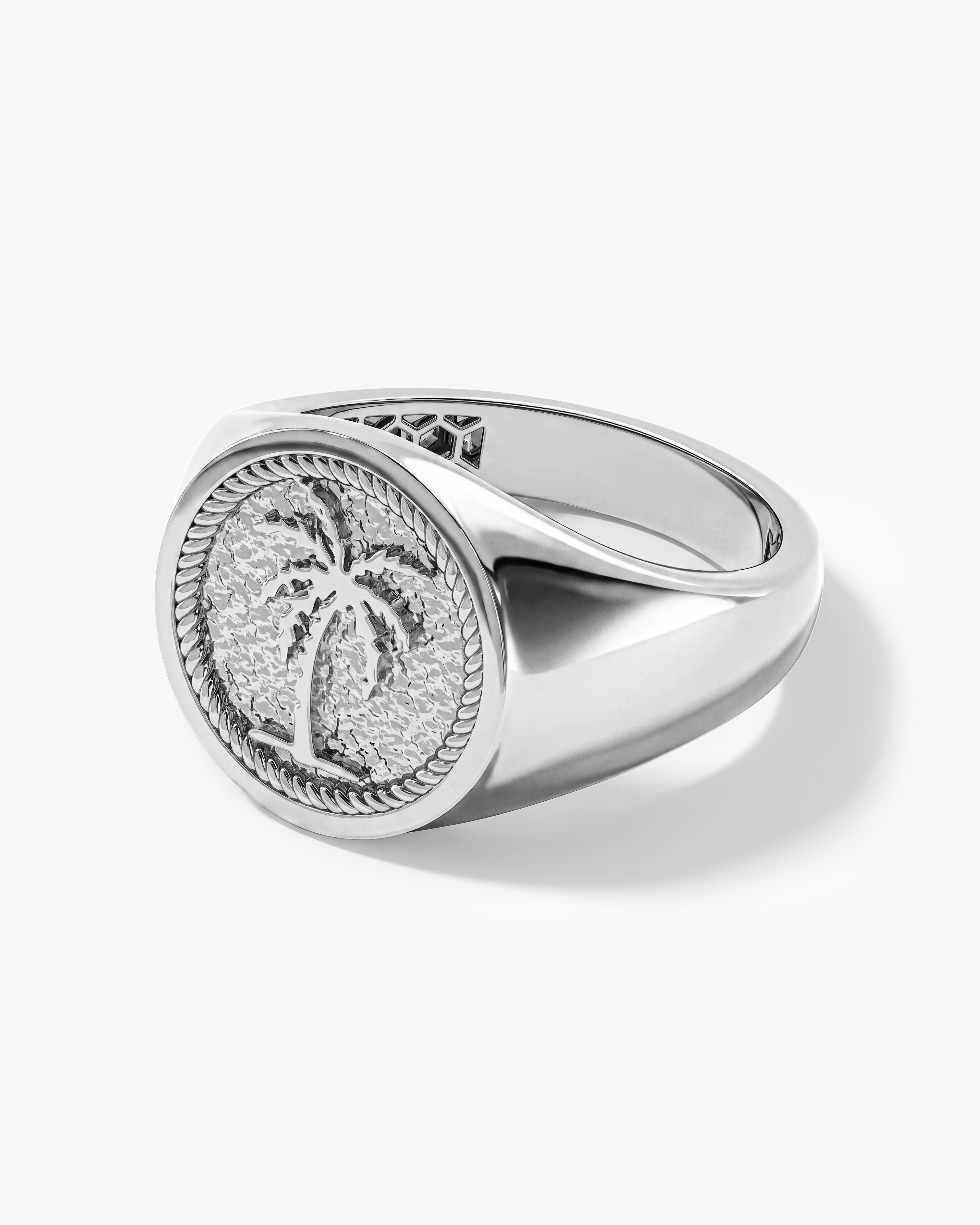 Palm Tree Signet Ring