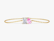 Emerald & Pear Birthstone Bracelet