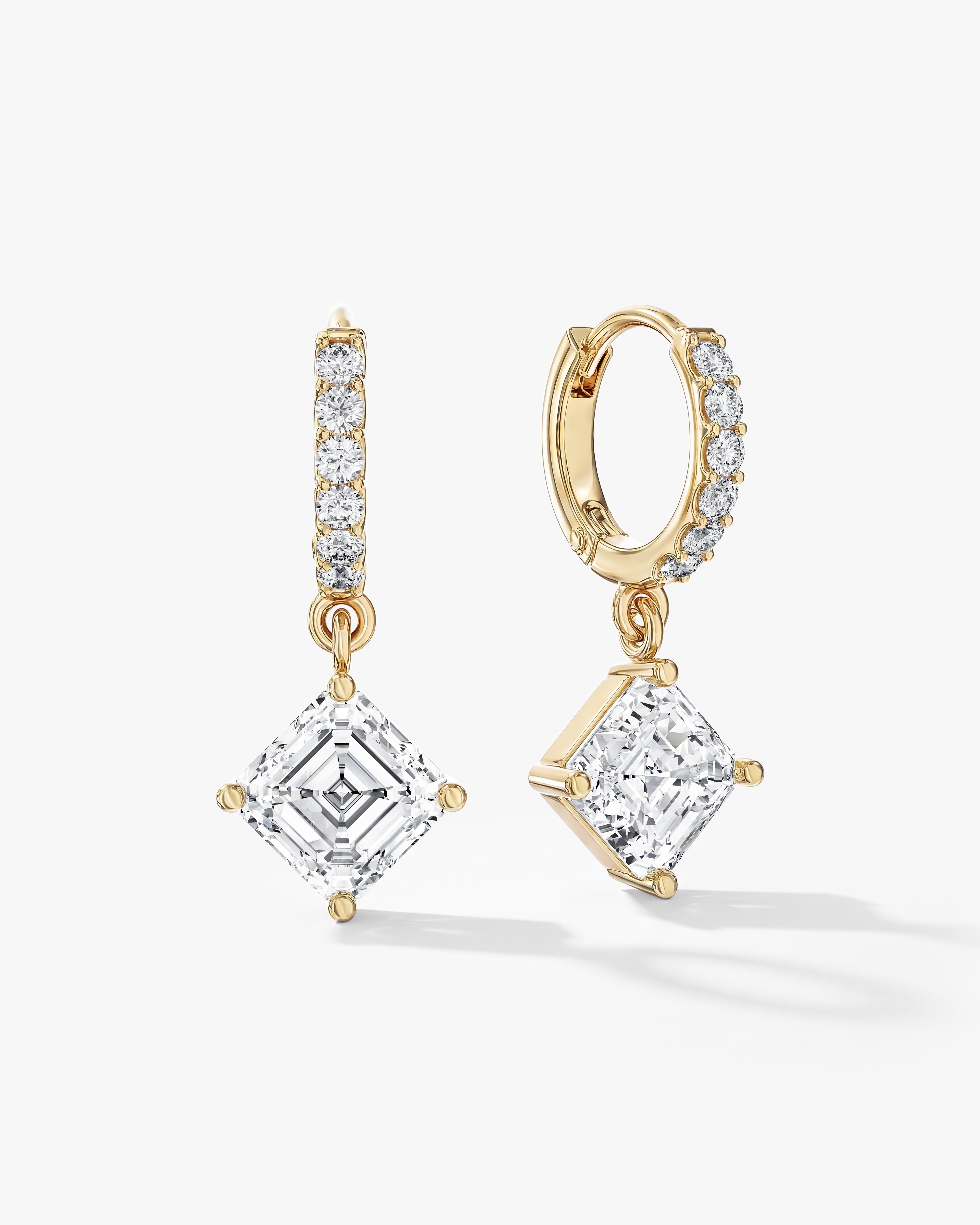 Asscher Sparkle Drop Earrings