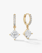 Asscher Sparkle Drop Earrings