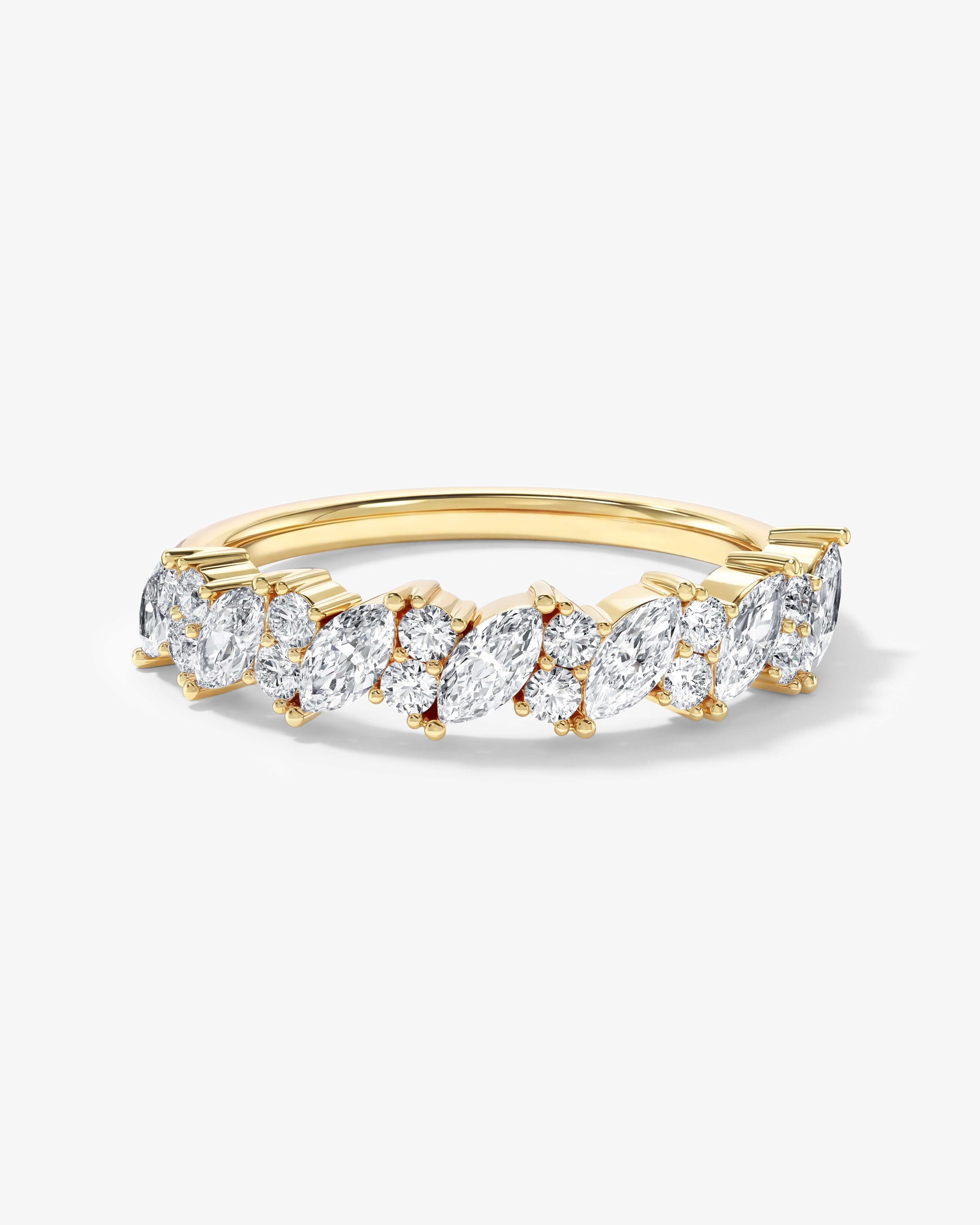 Marquise Bloom Wedding Band (0.90 CT TW)