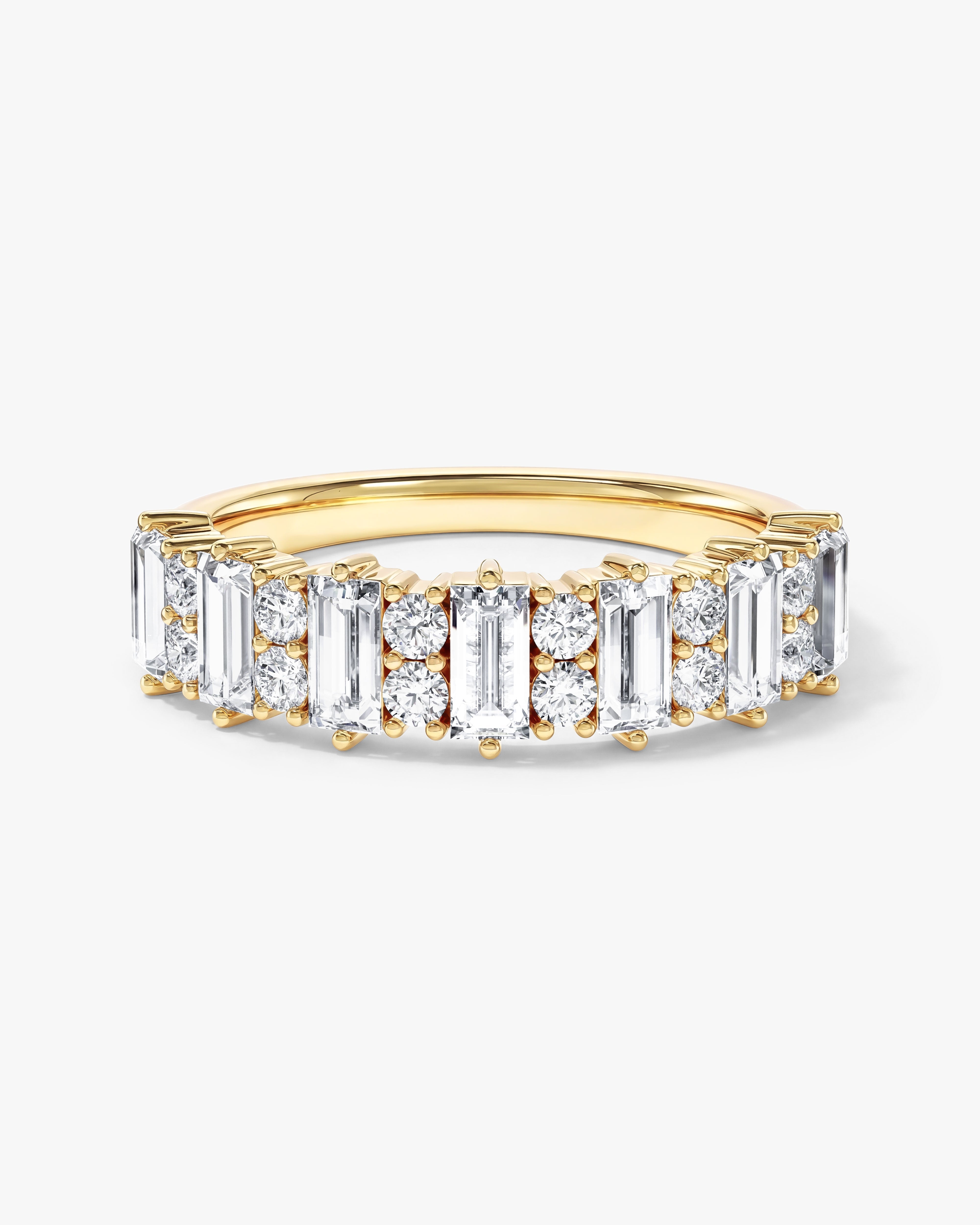 Pillar Baguette Wedding Band (1.20 CT TW)