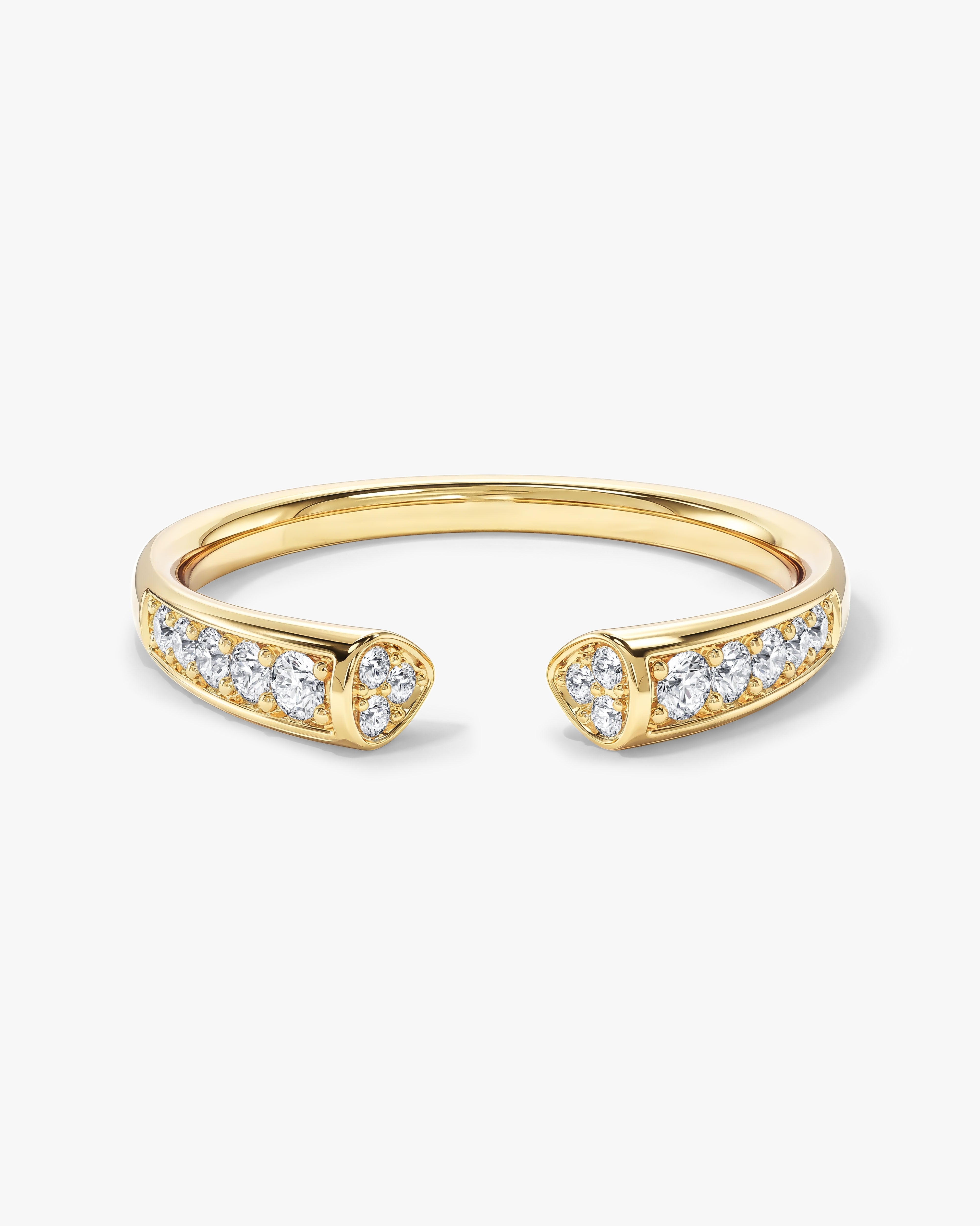 Milgrain Open Wedding Band (0.20 CT TW)