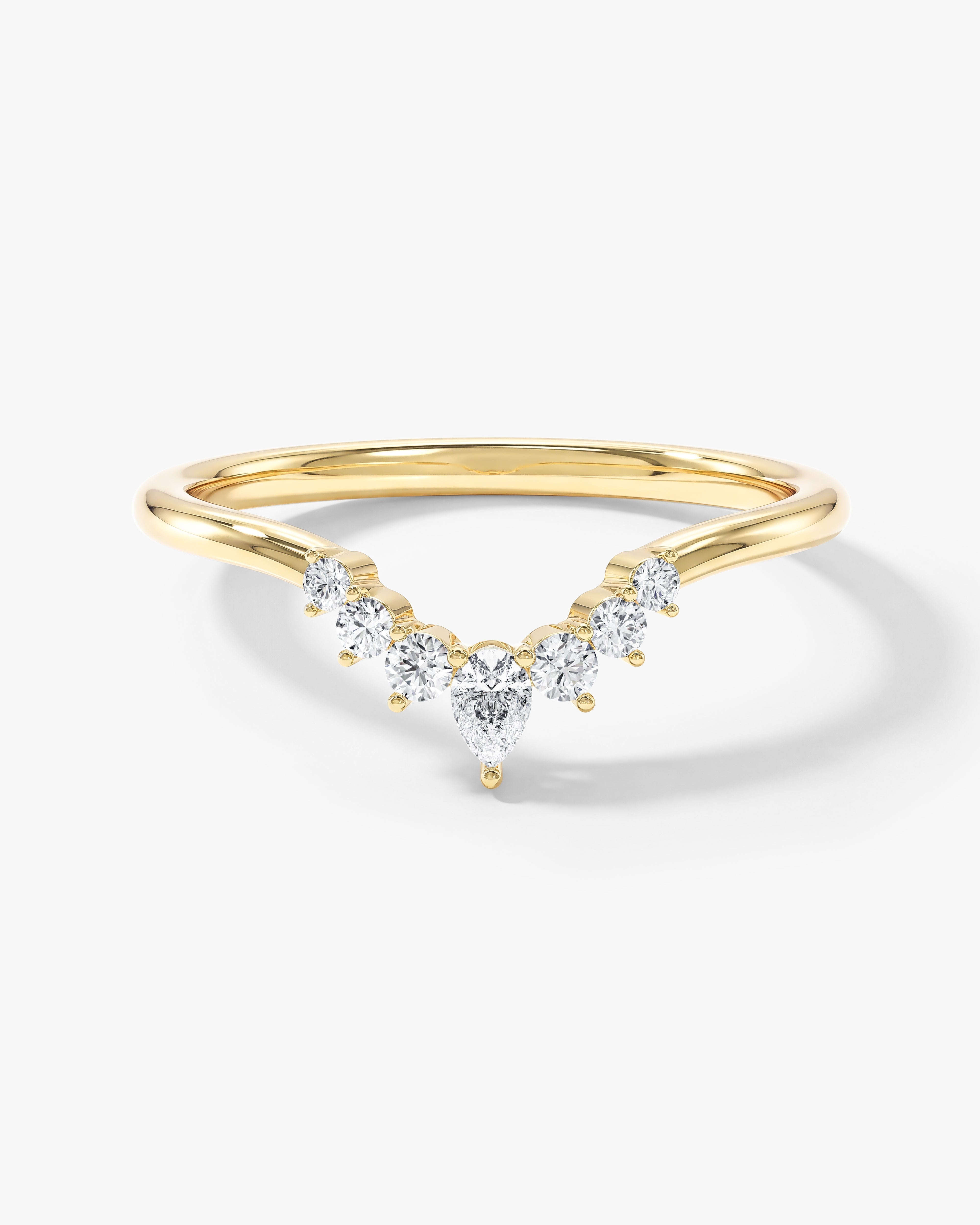 Crown Nesting Wedding Band (0.20 CT TW)