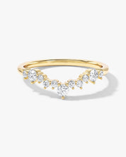 Chevron Nesting Wedding Band (0.30 CT TW)