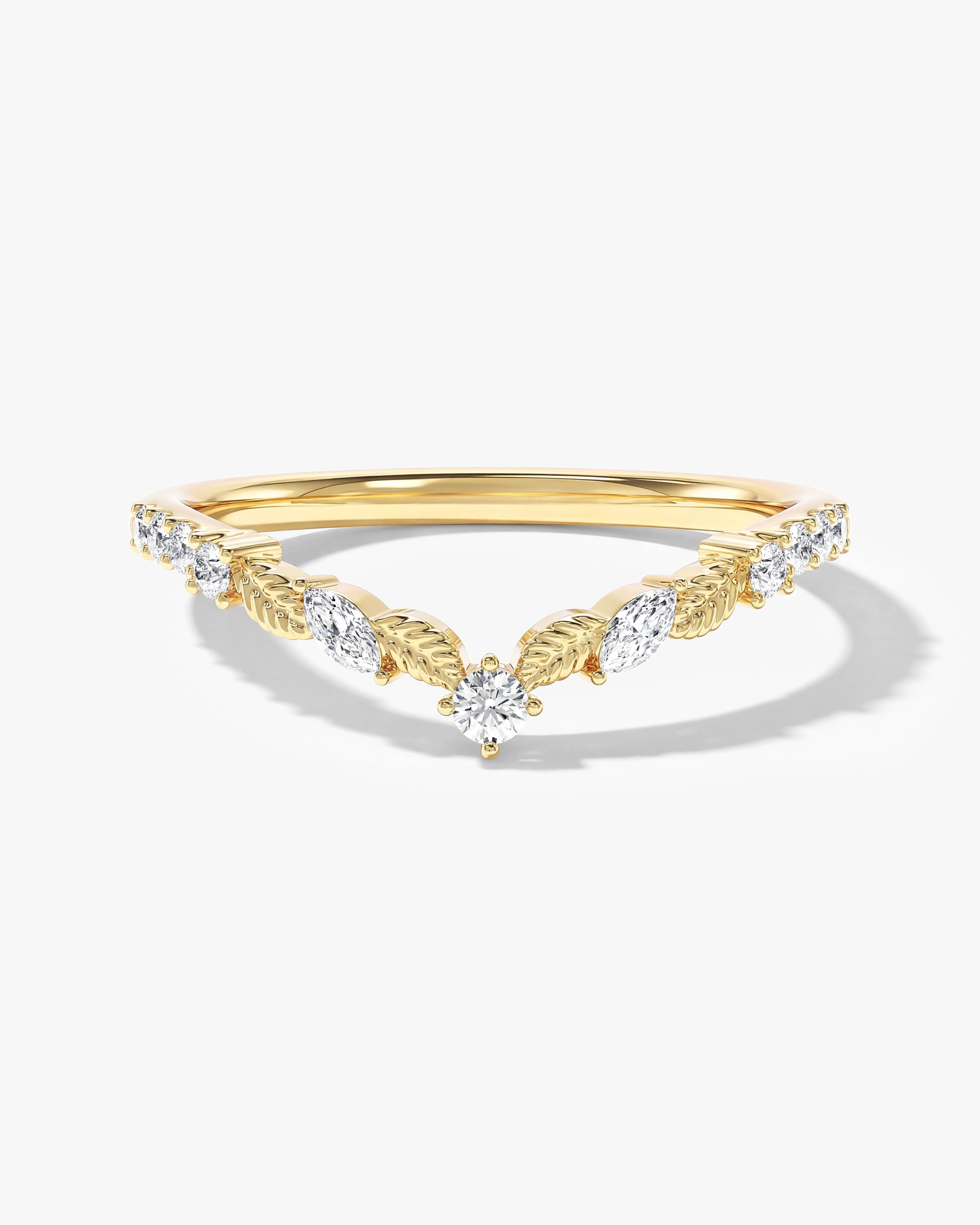 Petal Nesting Wedding Band (0.20 CT TW)