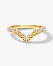 Fligree Nesting Wedding Band (0.15 CT TW)