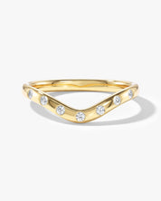 Flush Curved Wedding Band (0.10 CT TW)
