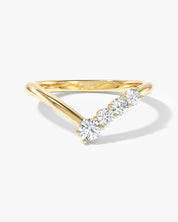 Asymmetric Chevron Wedding Band (0.30 CT TW)