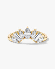 Arched Pear Wedding Band (1.00 CT TW)