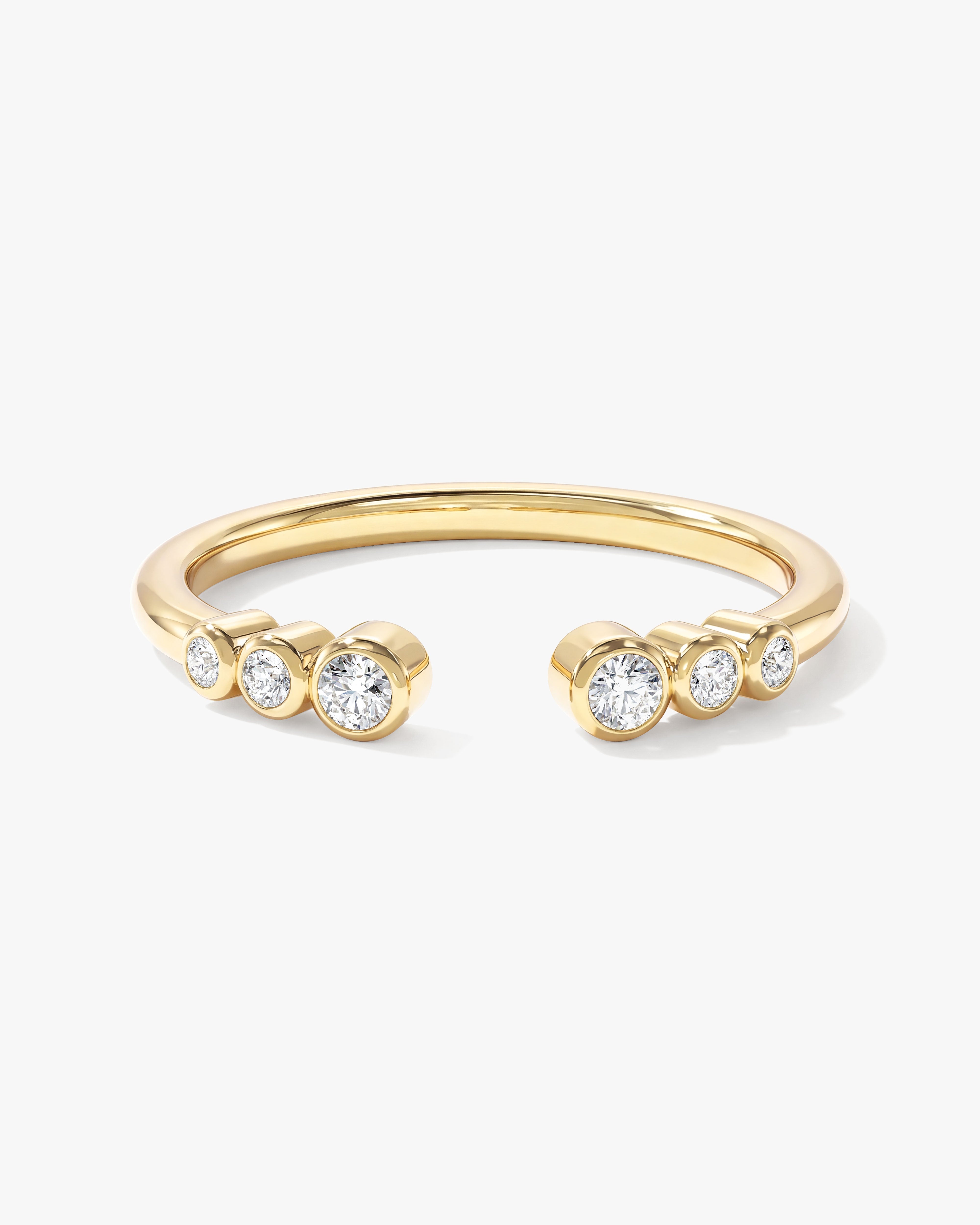 Bezel Cuff Wedding Band (0.10 CT TW)
