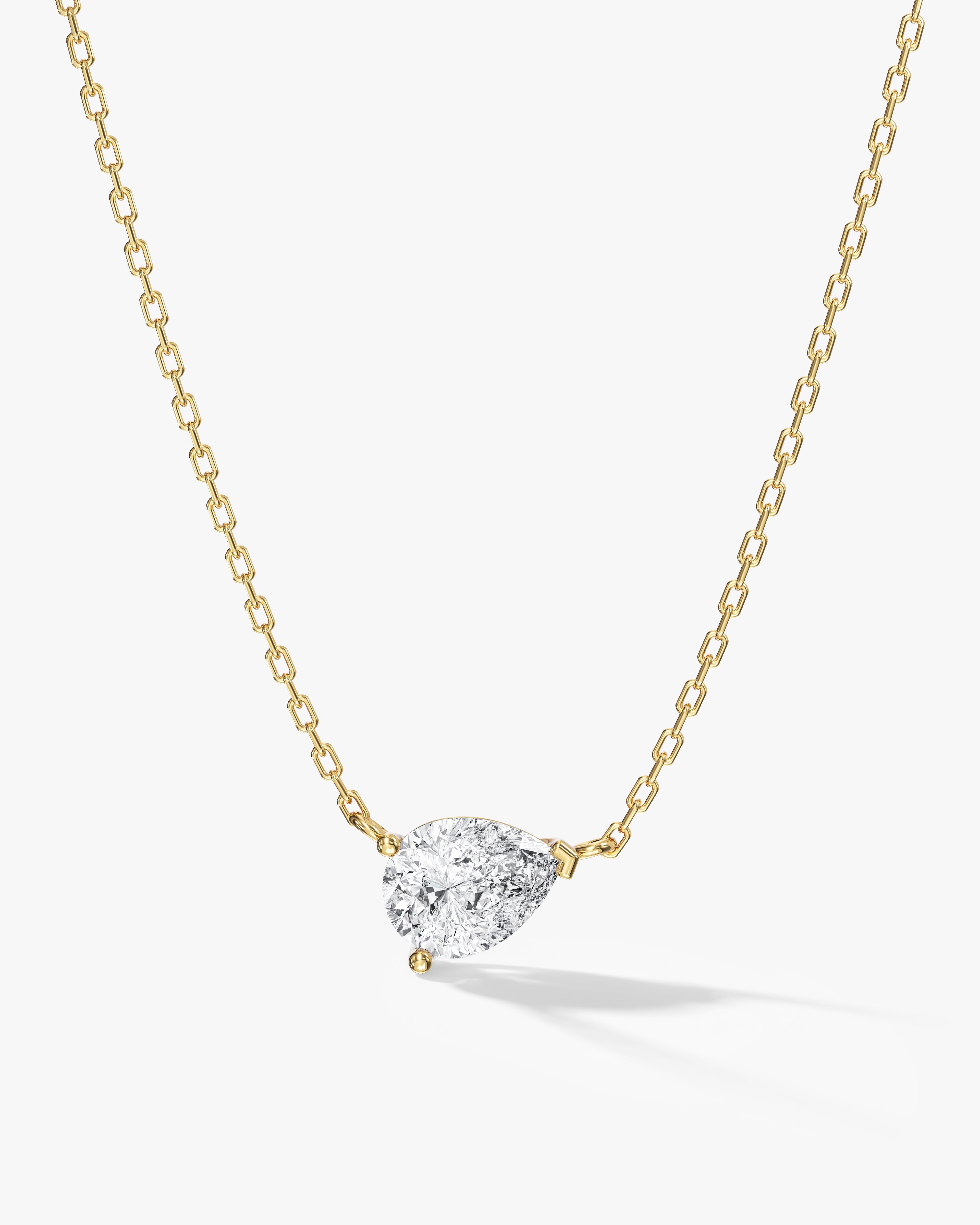 Tilted Teardrop Necklace